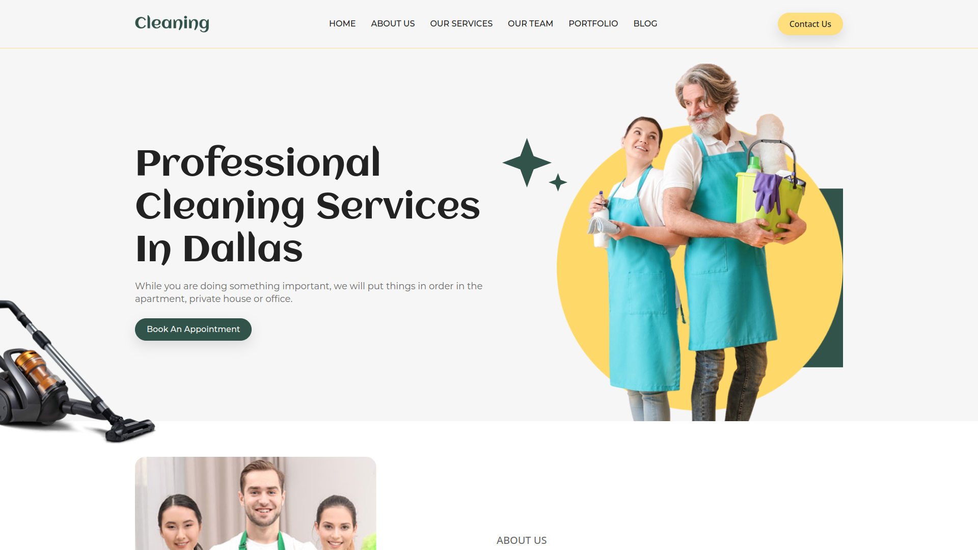 Home Cleaning Template